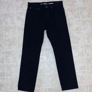 Black Urban Pipeline Jeans Regular Fit 30x30
